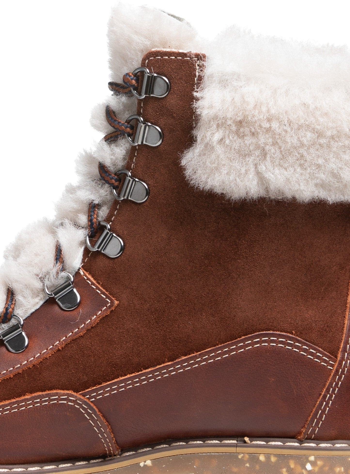 Shearling lined deals lace up boots
