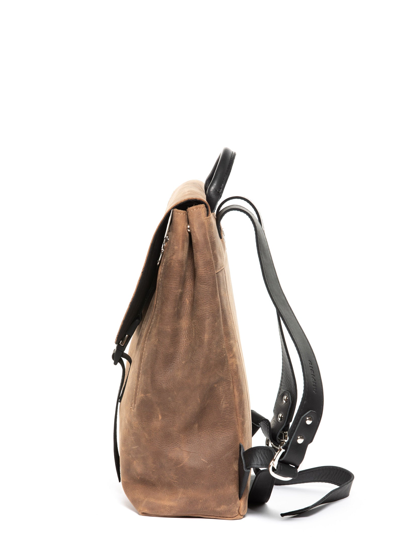 Leather suede backpack shop
